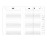 Quo Vadis-indice staccabile per agende 10 x 15 cm bianco