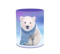 Quo Vadis - Portamatite - Amici a quattro zampe - Orso boreale - 8x8x10,5 cm - Metallo