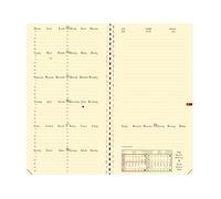 Quo Vadis - Ricambio Agenda - Spiralata - 2027 - Italnote S Prestige - Settimana Orizzontale - Multilingua - 13 mesi da dicembre a dicembre - 8,8x17 cm