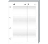 Quo Vadis - Ricarica a fogli per telefono T21, 15 x 21 cm, anno