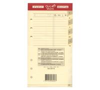 Quo Vadis - Ricarica accessori per agenda Tel Timer 17, 10 x 17 cm, colore: Avorio