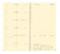 Quo Vadis - Ricarica Agenda - Spirale - 2026 - Italnote S - Settimana orizzontale - Francese - 12 mesi e 1/2 da metà dicembre - 8,8 x 17 cm