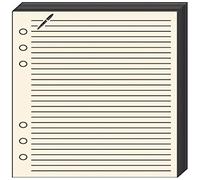 Quo Vadis - Ricarica FICHES NOTE per TIMER 29 - Avorio 21x29,7cm