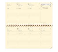 Quo Vadis, ricarica per agenda planner a spirale, anno 2017, 8,8 x 17 cm
