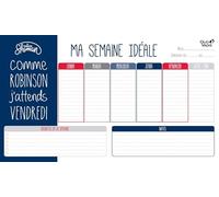 Quo Vadis - Sottomano perpetuo a foglietti - Francese - Shaman - Multicolore - Perpetuo - 25 x 43 cm - Carta Clairefontaine bianca - Fabbricazione francese