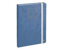 Quo Vadis - Taccuino Bullet journal - Multilingua - Life Journal - Blu - Pagine Puntini (dots) e a righe - 15x21 cm - Carta Clairefontaine Bianca - Prodotto in Francia