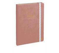 Quo Vadis - Taccuino Bullet journal - Multilingua - Life Journal - Rosa chiaro - Pagine Puntini (dots) e a righe - 15x21 cm - Carta Clairefontaine Kraft - Prodotto in Francia