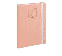 Quo Vadis - Taccuino Bullet journal - Multilingua - Life Journal - Rosa chiaro - Pagine Puntini (dots) e a righe - 15x21 cm - Carta Clairefontaine Bianca - Prodotto in Francia