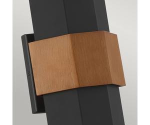 QUOIZEL Applique da esterno a LED Chasm M nero su/giù QUOIZEL