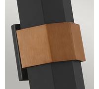 QUOIZEL Applique da esterno a LED Chasm M nero su/giù QUOIZEL