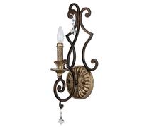 Applique Classica Marquette Acciaio Bronzo Heirloom 1 Luce E14 [EEK: A++]