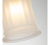 QUOIZEL Applique Swell, color ottone, vetro, 24 cm, IP44, G9 QUOIZEL