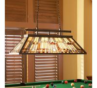 QUOIZEL Inglenook sospensione vetro colorato L 121 cm QUOIZEL