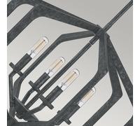 QUOIZEL Lampada sospensione Vanguard nero anticato 4 luci QUOIZEL