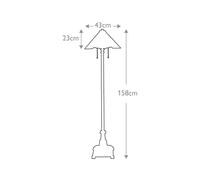 QUOIZEL Piantana Inglenook, stile Tiffany, bronzo, altezza 158 cm QUOIZEL