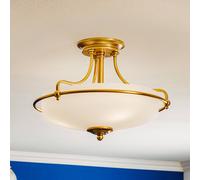 Lampadario Contemporaneo Griffin Metallo Ottone Anticato 3 Luci E27
