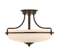 Lampadario Contemporaneo Griffin Metallo Bronzo Palladiano 3 Luci E27
