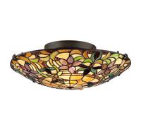 QUOIZEL Plafoniera Kami in stile tiffany QUOIZEL