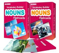 QUOKKA 104 Noun Flash Cards Set - Kids and Adults Vocabulary Builder for ABA Therapy, Early Childhood Education, and ESL Teaching - Picture Cards for Speech Therapy and Vocabulary Building Activities