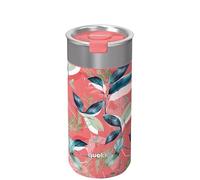 Quokka Boost - Tazza Exotic Pink, 400 ml, infusore per tè integrato, isolamento a doppia parete, in acciaio inox, riutilizzabile, per bevande calde e fredde