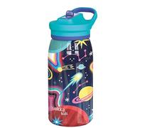 Quokka Borraccia Pop SPACE 445ml - Tappo con Manico Integrato - Sipper Rigido - Acciaio Inossidabile - Per Bambini