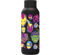 Quokka Borraccia termica in acciaio inox solido Jet Black 510 ml Avengers Neon