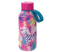 Quokka, Bottiglia Termica 330ml Modello Solid Kids con Tracolla e Motivo Zebra