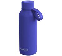 Quokka, Bottiglia Termica 510ml Collezione Solid con Cinghia, Blu scuro