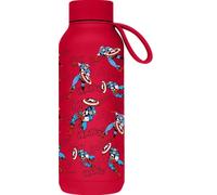 Quokka Bottiglia termica in acciaio inox solido con gancio Cherry Red 510 ml Captain America Retro Comic