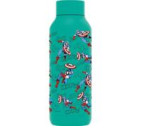 Quokka Bottiglia termica in acciaio inox solido giada verde 510 ml Captain America Retro Comic