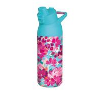 Quokka Bottiglia Tide Floral Jumble 700ml - Beccuccio Comodo e Sicuro - Manico Ergonomico Integrato - Acciaio Inossidabile Riutilizzabile