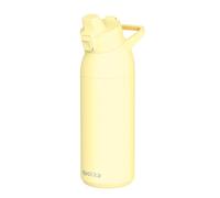 Quokka Bottiglia Tide Pastel Yellow 700ml - Beccuccio Comodo e Sicuro - Manico Ergonomico Integrato - Acciaio Inossidabile Riutilizzabile