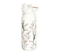 Quokka Bottiglia Tide Wild Flowers 700ml - Beccuccio Comodo e Sicuro - Manico Ergonomico Integrato - Acciaio Inossidabile Riutilizzabile