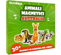 QUOKKA Gioco Magnetico per Bambini dai 2 ai 3 Anni - Gioco Australiano con 20+ Pezzi, Puzzle Magnetico per Bambini in Aereo - Giocattoli Educativi da Viaggio