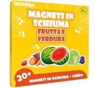 QUOKKA Gioco Magnetico per Bambini dai 2 ai 3 Anni - Puzzle Magnetico con Gioco di Frutta da 20+ Pezzi - Attività per Bambini in Aereo - Giocattoli Educativi da Viaggio - Giochi da Viaggio Magnetici p