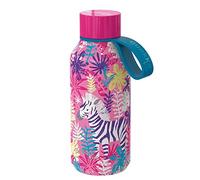 Quokka KIDS SOLID ZEBRAS | TERMO BOTTIGLIA CON GANCIO IN ACCIAIO INOX 330 ML