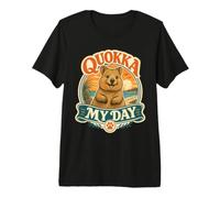 Quokka My Day Happy Australian Beach Tramonto Maglietta Premium