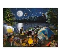 QUOKKA Puzzle 1000 Pezzi per Adulti e Bambini Più Grandi - Puzzle Divertenti per Uomo e Donna - Attività Attorno al Fuoco per Bambini dai 8 ai 12 anni - Gioco Giocattolo Colorato per la Famiglia