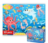 QUOKKA Puzzle 30 Pezzi Bambini 3 4 5 Anni - Puzzle Mare Educativo Bimba 2 3 Anni - Giocattolo Educativo Regalo per Bambini e Bambine dai 2 ai 6