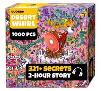 QUOKKA Puzzle da 1000 pezzi per adulti e ragazzi, puzzle per adulti con segreti nascosti e storia audio, gioco di puzzle visivo dettagliato per concentrazione e relax con torsione, regalo certificato
