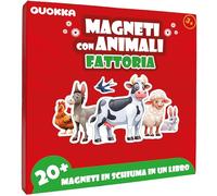 QUOKKA Puzzle magnetici da viaggio per bambini da 1 a 3 anni - Gioco della fattoria da oltre 20 pezzi con libretto di gioco extra lungo - Divertente gioco da viaggio per bambini da 3 a 5 anni - Magnet