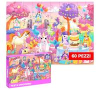 QUOKKA Puzzle Per Bambini Dai 4 Ai 6 Anni - Puzzle Da 60 Pezzi Per Bambini Dai 3 Ai 5 Anni Con Unicorni - Giocattolo Per Momenti Di Tranquillità In Età Prescolare Dai 2 Ai 4 Anni