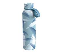 Quokka SOLID CON SUPPORTO BLUE WIND | TERMO BOTTIGLIA IN ACCIAIO INOX CON SUPPORTO 630 ML