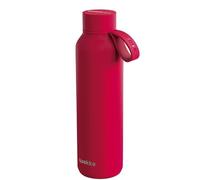 Quokka SOLID CON SUPPORTO CHERRY RED | TERMO BOTTIGLIA IN ACCIAIO INOX CON SUPPORTO 630 ML