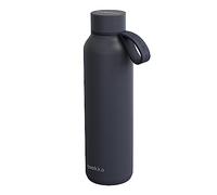 Quokka SOLID CON SUPPORTO SLATE | TERMO BOTTIGLIA IN ACCIAIO INOX CON SUPPORTO 630 ML