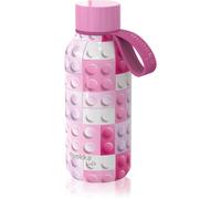 Quokka Solid Kids thermos con laccetto Pink Bricks 330 ml