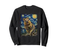 Quokka Van Gogh Notte Stellata Felpa