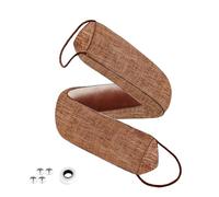 QUOLIX - Paraspifferi triangolare sotto la porta, riempitivo e sigillante antivento, adatto per porte da 76,2 cm a 91,4 cm, rumore, aria calda, luce, insetti, facile da installare (91,4 cm, marrone)