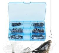 Quorvex Amo Da Con Gamberi - Ami Esca Viva Con Ardiglione,100 Pezzi Attrezzatura Da Per Acqua Salata Persico Trota Luccio Lago Fiume