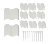 Quorvex Bordo da Giardino, Set Di 20 Pannelli Recinzione Decorativa Per Bordi, Barriera Rimovibile per Aiuola Marciapiede Cortile Giardino Paesaggio